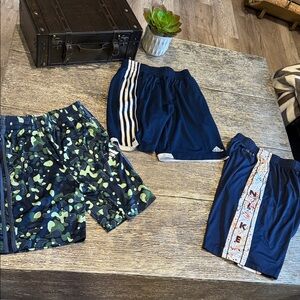 Lot of 3 athletic pants. 2 pairs of Adidas and 1 pair of Nike. EUC